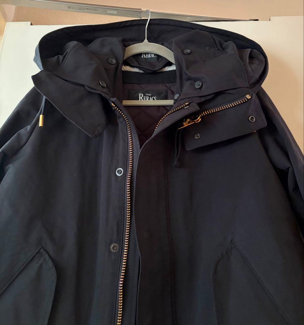 THE RERACS ザリラクス ボアライナー付ショートモッズコート 黒 36