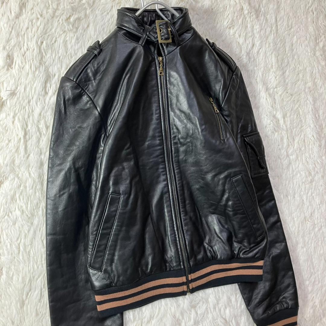 極美品 90s バナナリパブリック レザージャケット ブルゾン XL