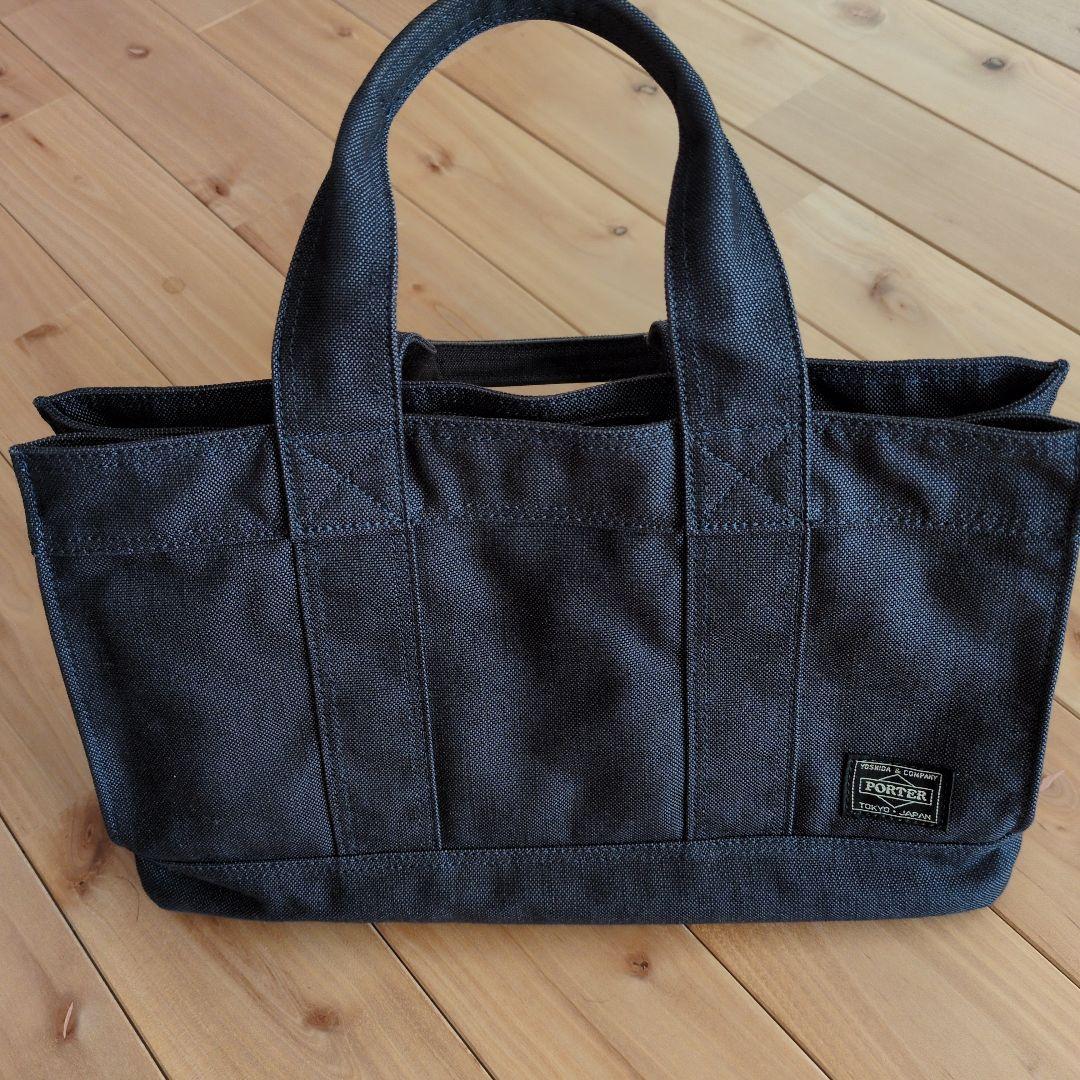 PORTER 吉田カバン スモーキー トートバッグ ネイビー キャンバス S