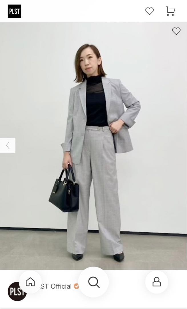 【新品半額‼️】PLST プラステ セットアップスーツ グレー ママスーツ
