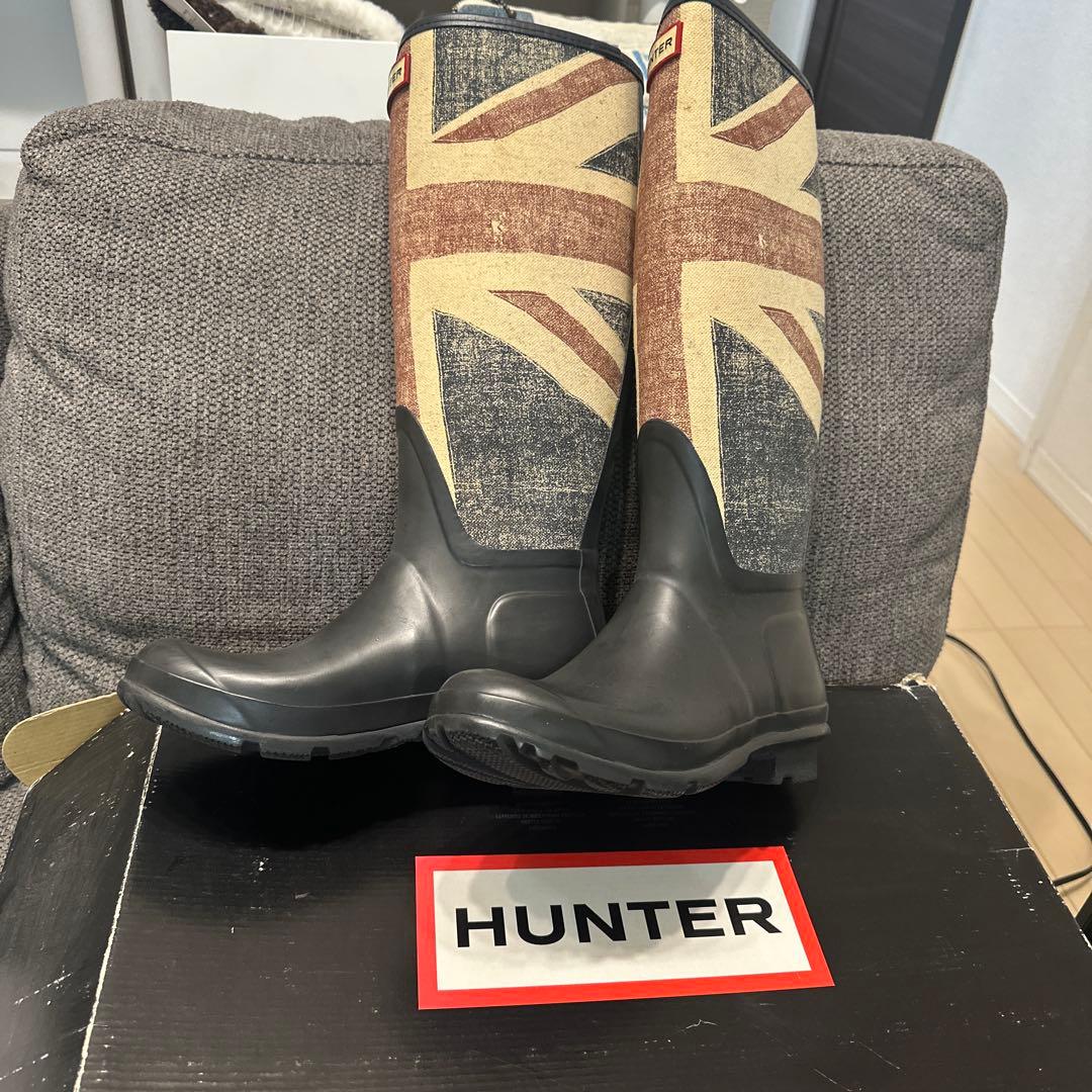 HUNTER オリジナルトール 長靴 ユニオンジャック24センチ