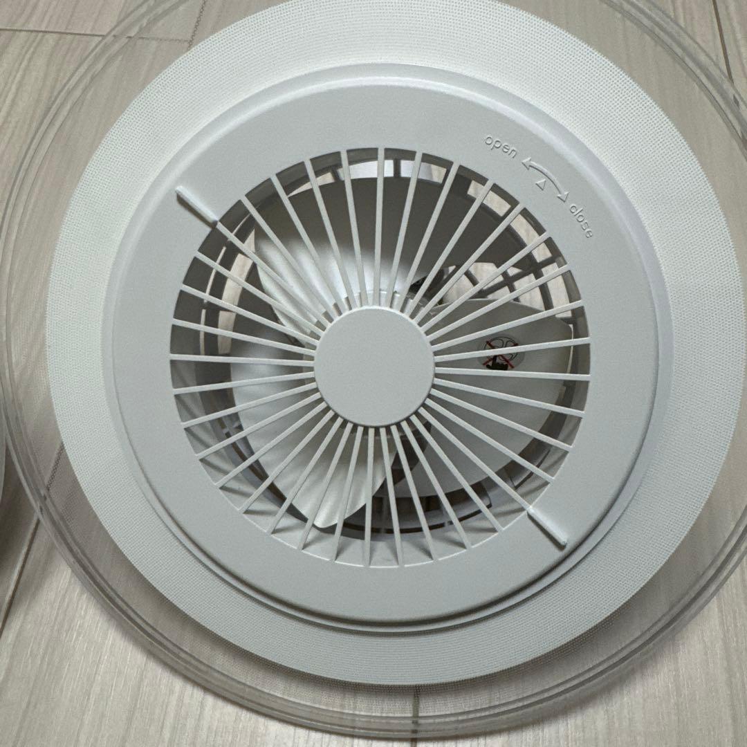 FAN付きLEDライト サーキュライト　お得な2個セット　リモコン付き　美品