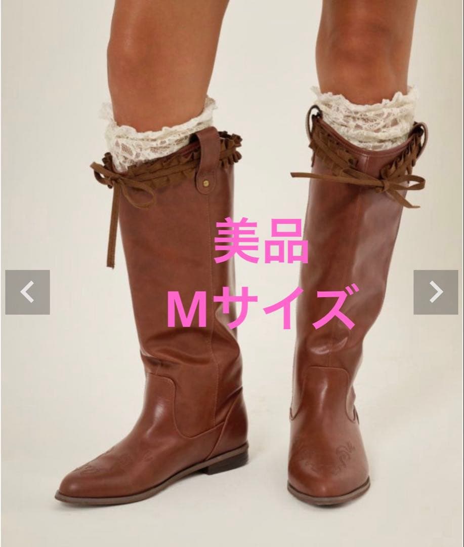 TINA：JOJUN ルーズ ウエスタンブーツ