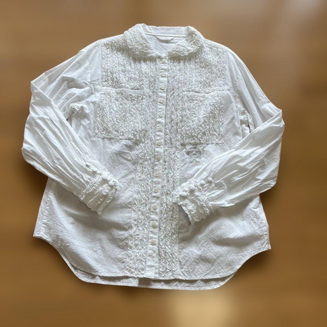 ピンクハウスピコフリルブラウス