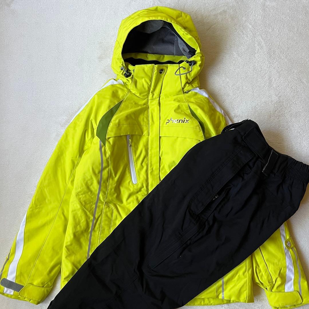 phenix フェニックス スキーウェアー上下 セットアップ 上L下XL 黄色