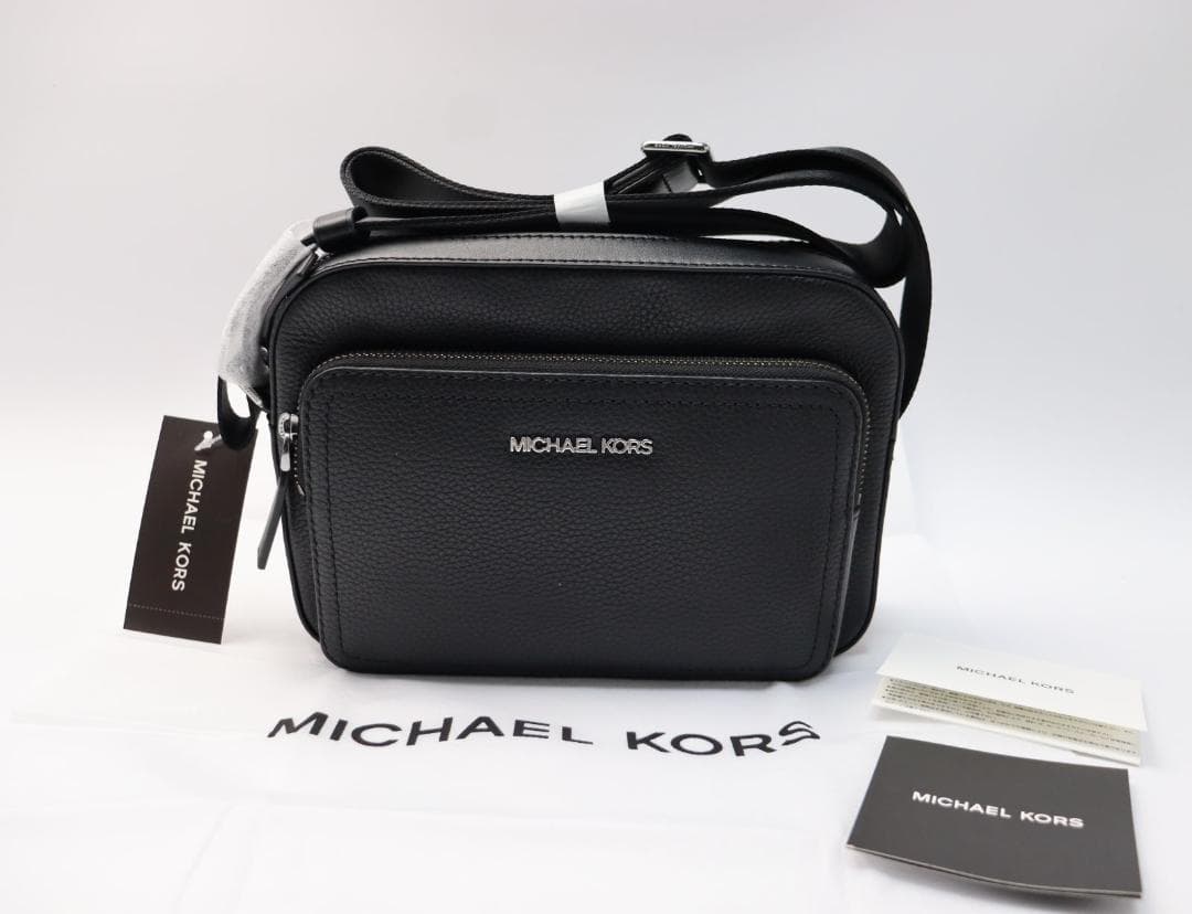 新品 マイケルコース COOPER ペブルレザー ユーティリティー クロスボディ