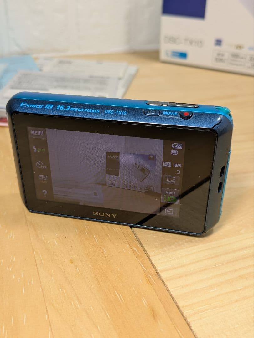 希少色 SONY Cyber-shot DSC-TX10 ブルー 箱あり