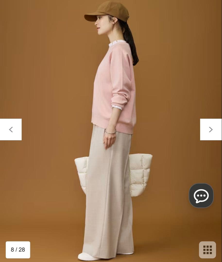 自由区【今季新作】スムージーラグランスリーブ ニット