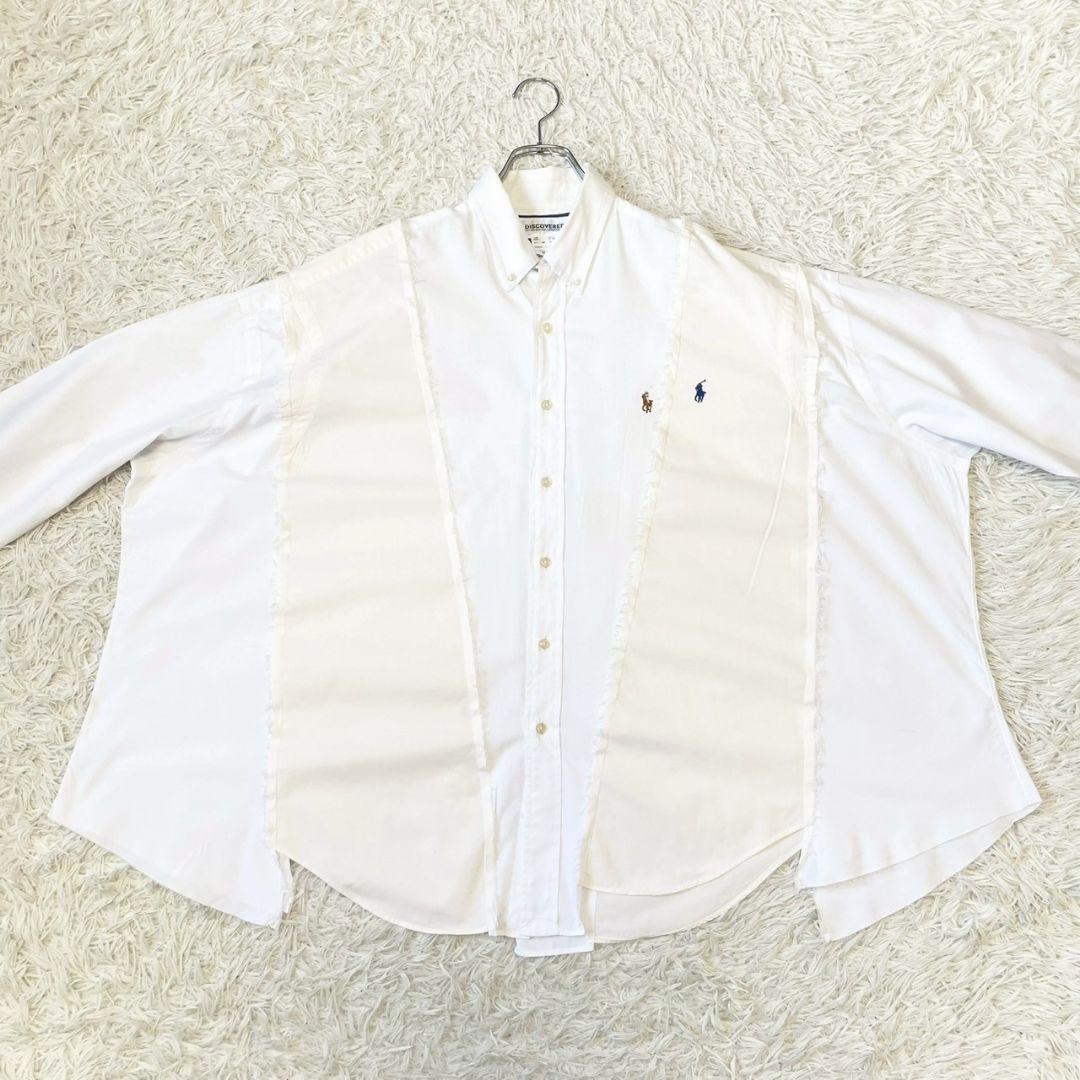 DISCOVERED×RALPH LAUREN　リメイク　再構築　シャツ　ポニー