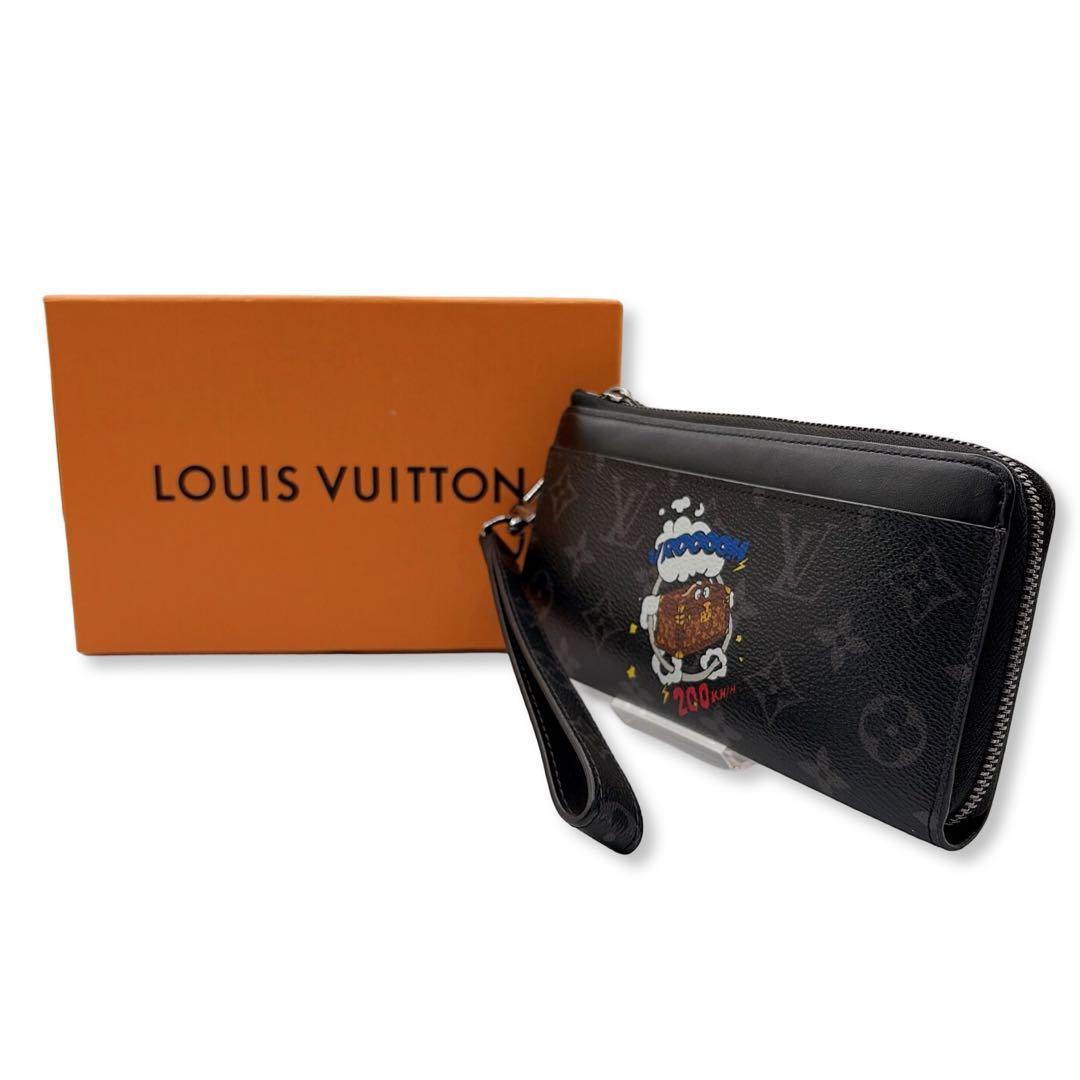 ルイヴィトン M80994 モノグラムエクリプス ジッピードラゴンヌ 長財布