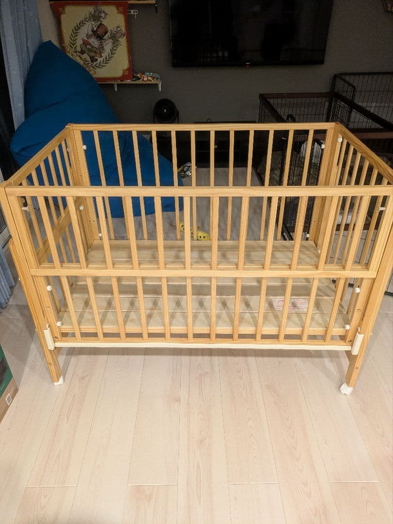 【引き取り限定】大和屋　トールWオープンベビーベッド