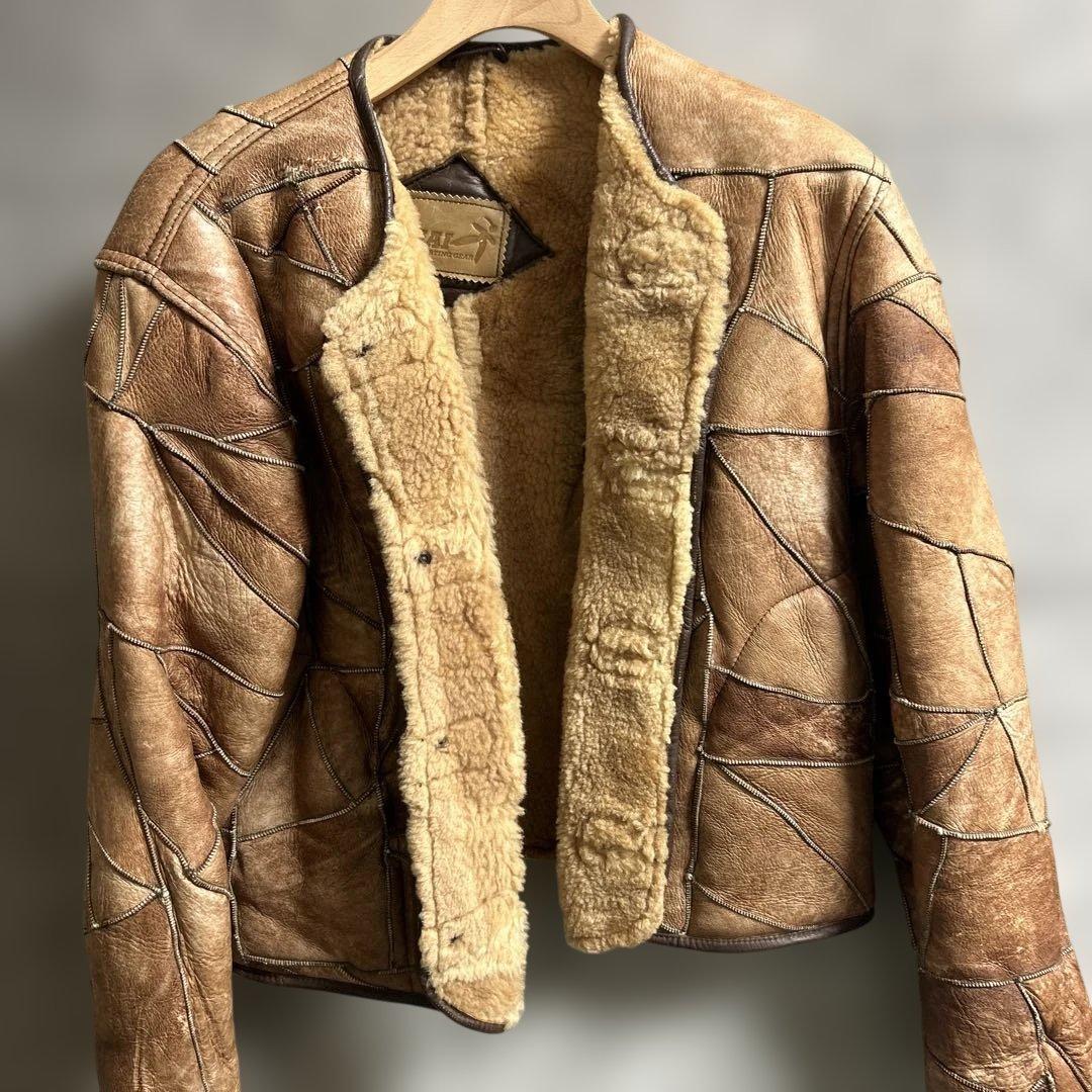 HAI sporting gear レザーパッチワークジャケット