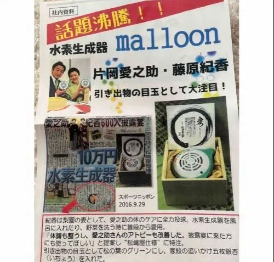 マルーン　水素水生成機 完全防水　水素風呂