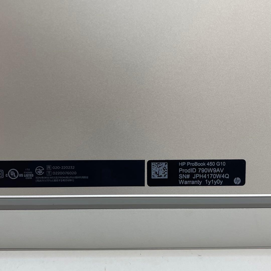 Windowsノート本体 #886 HP ProBook 450 G10 i5-1335U 16GB