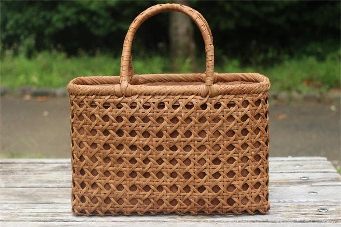 山葡萄 かごバッグ 八ッ目編み やまぶどう 山ぶどう カゴバッグ 着物 籠