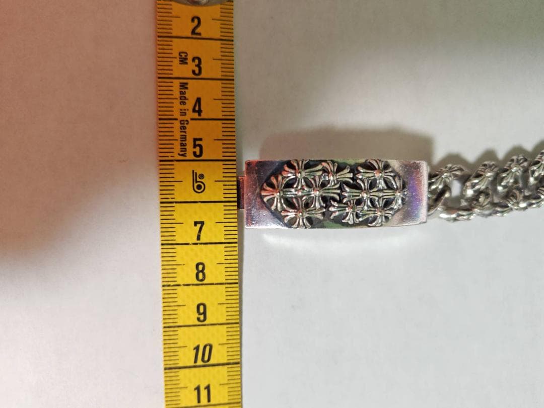 フローラルクロスIDブレスレット / ファンシーチェーン