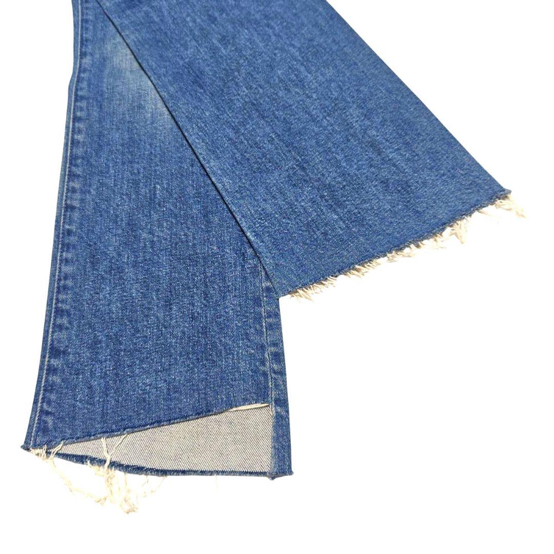 新品 MOTHER インサイダーCROP STEP フレイ 25 ブルー デニム