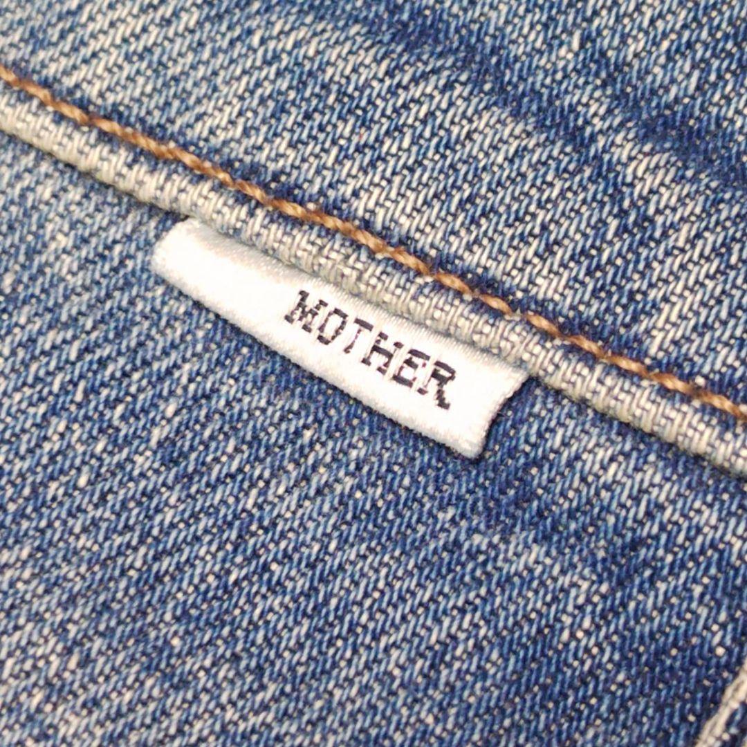 新品 MOTHER インサイダーCROP STEP フレイ 25 ブルー デニム