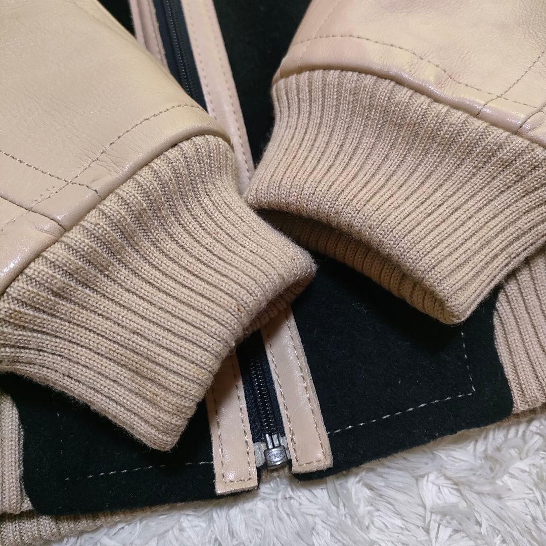 BURBERRY ジャケット レザー ノバチェック ウール 希少 バーバリー