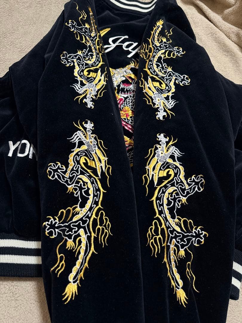 美品 別珍 横須賀 JUNGLE STORM 龍鷲 日本限定 スカジャン