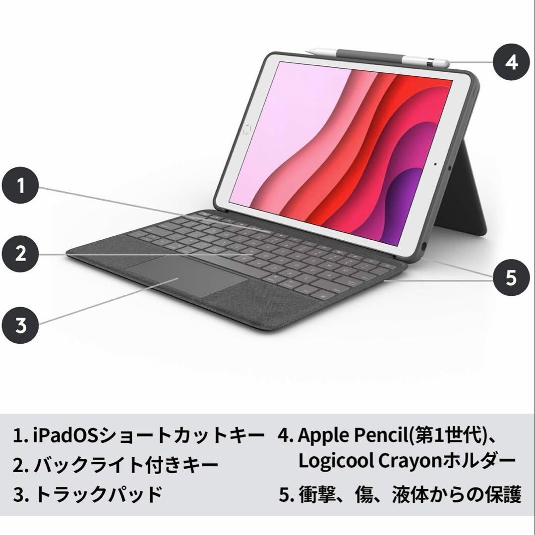 Logicool COMBO TOUCH iPad用キーボード　ik1057BK