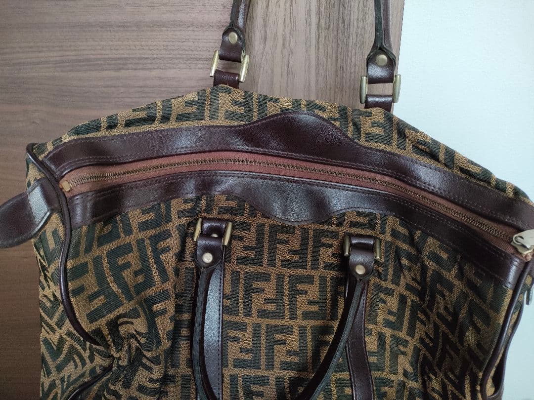 フェンディボストン　ズッカ柄　ヴィンテージ