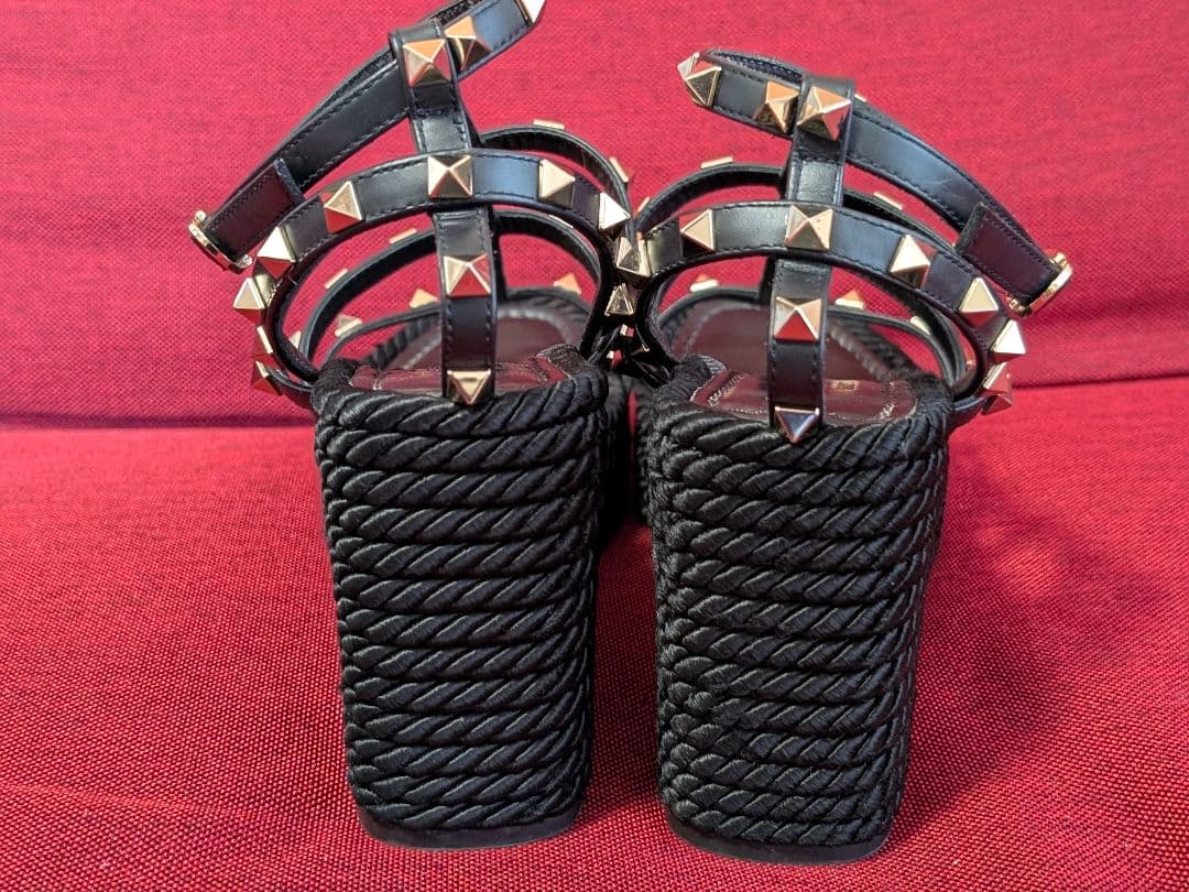 VALENTINO GARAVANI ヴァレンティウェッジソール サンダル 37