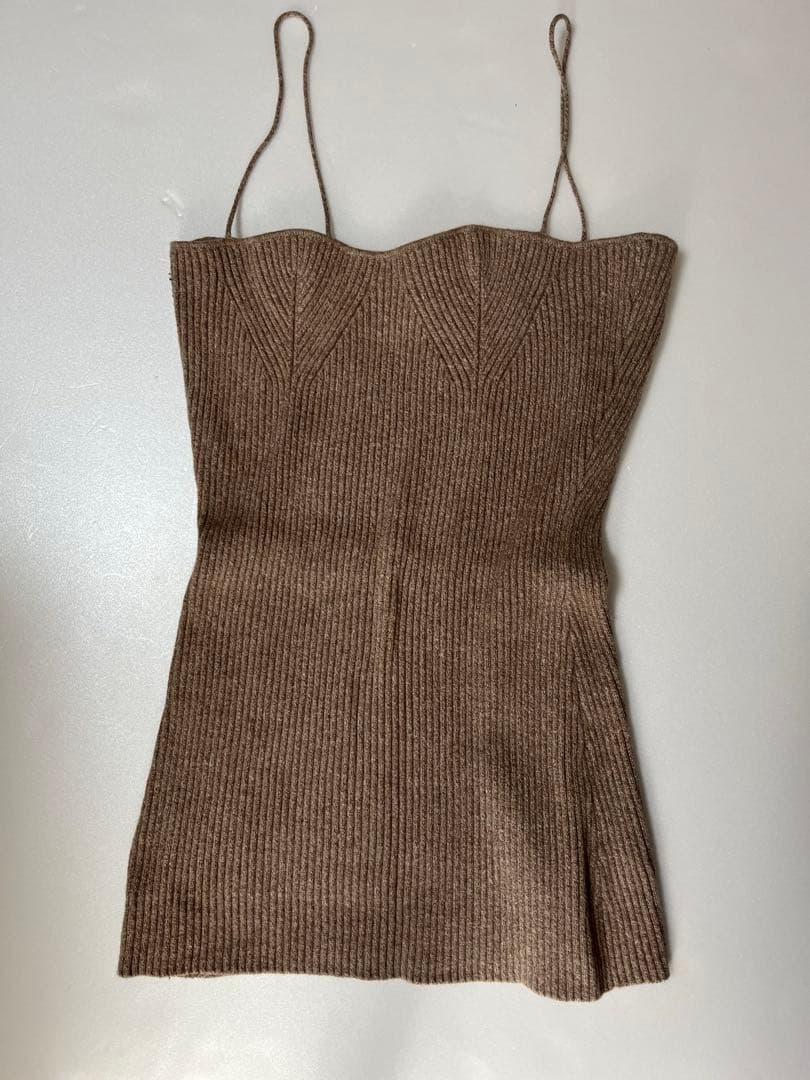 【美品】mediam ミディアム　Knit Bare Top