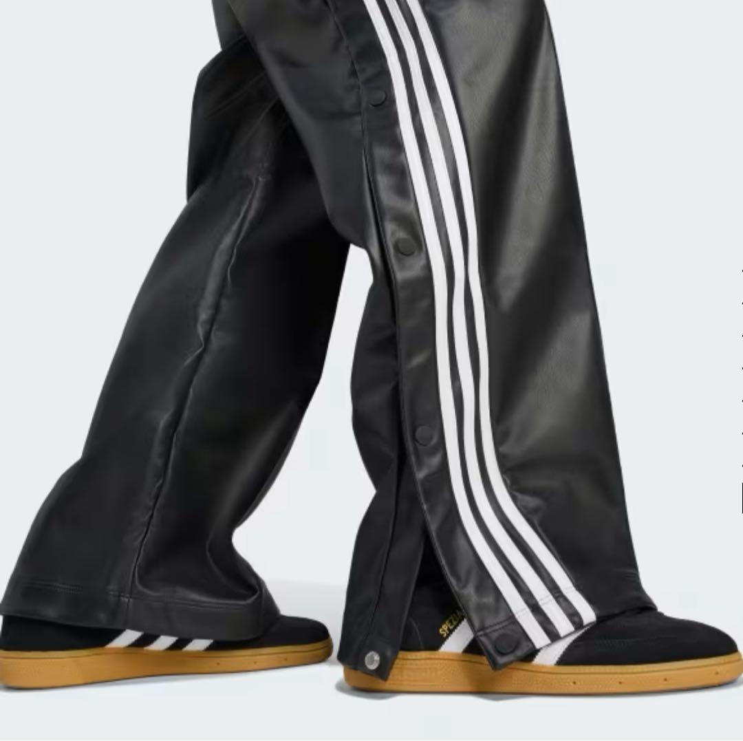 adidas × JEREMY SCOTT フェイクレザーワイドパンツS試着のみ