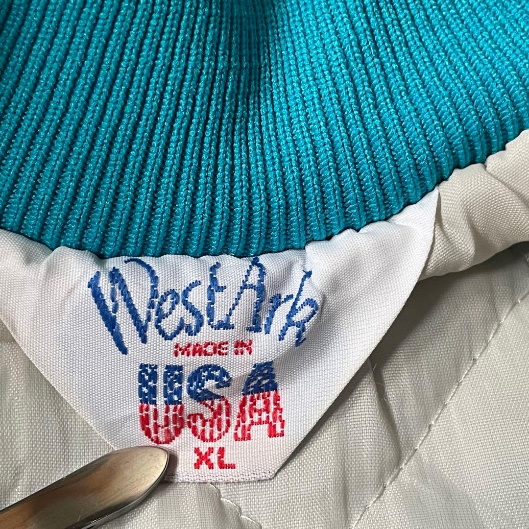 USA製 刺繍ワークジャケット 中綿 ネイティブ柄 XL