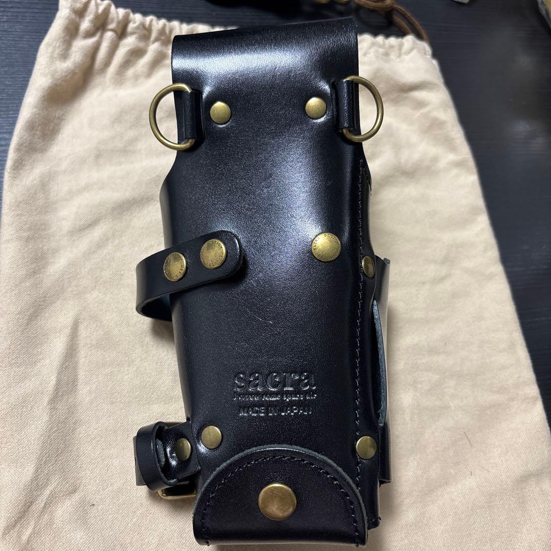 sacra シザーケース　黒　SA-09 　元値24200円