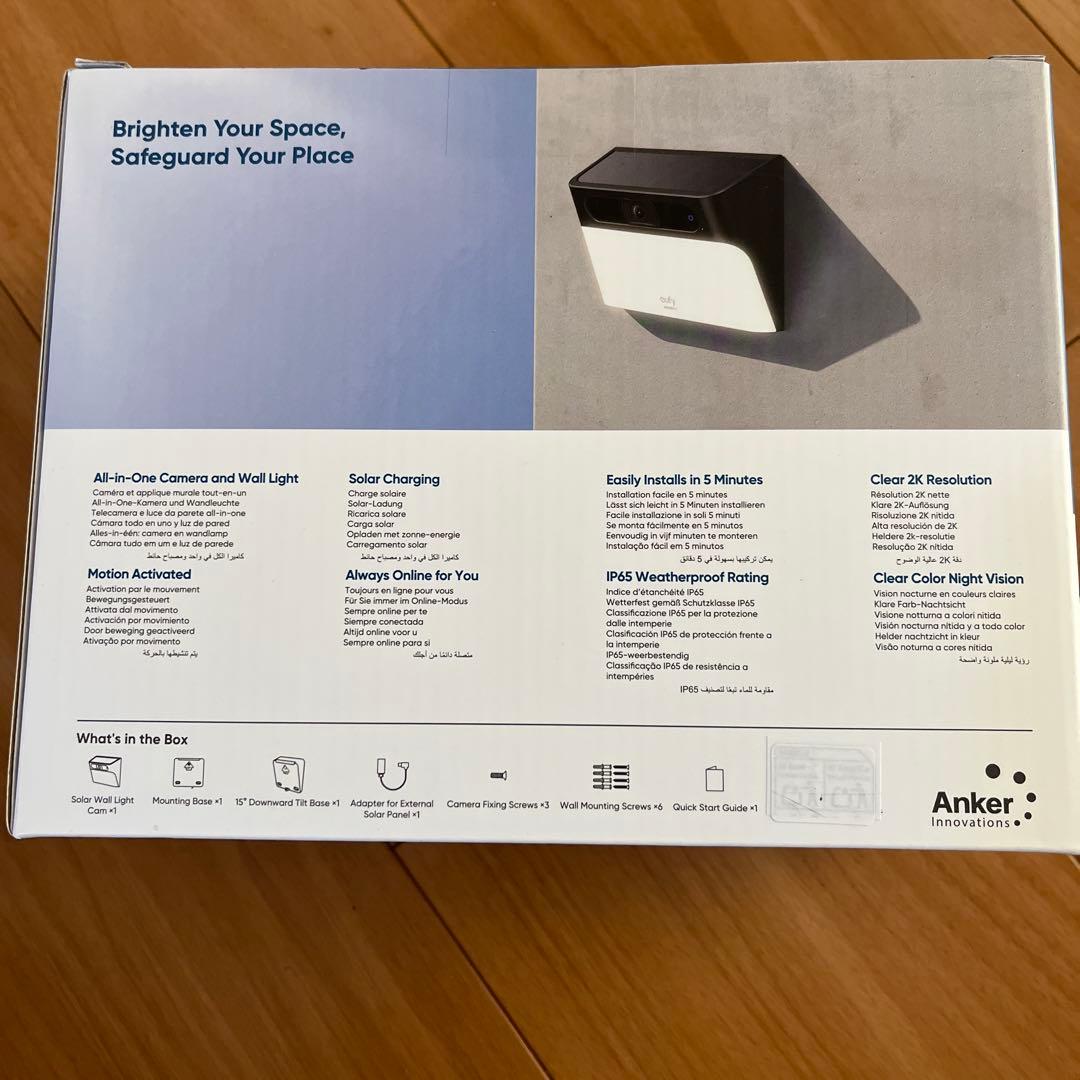 メルカリ市1000円オフeufy Solar Wall Light Cam