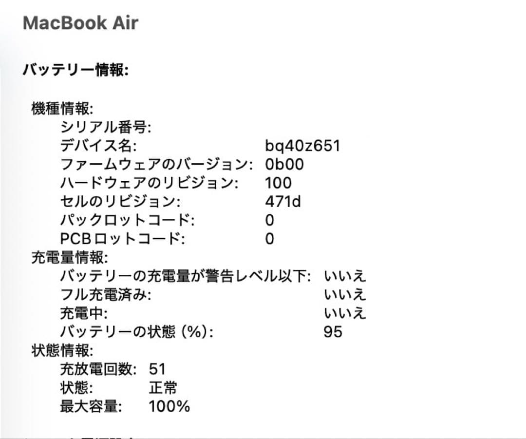 大*生様 MacBook Air シルバー 512GB 16GBメモリ 13イン