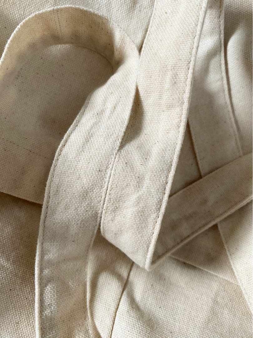 古着 ビンテージ エコバッグ 厚手 生地 袋 巾着 デッドストック 美品