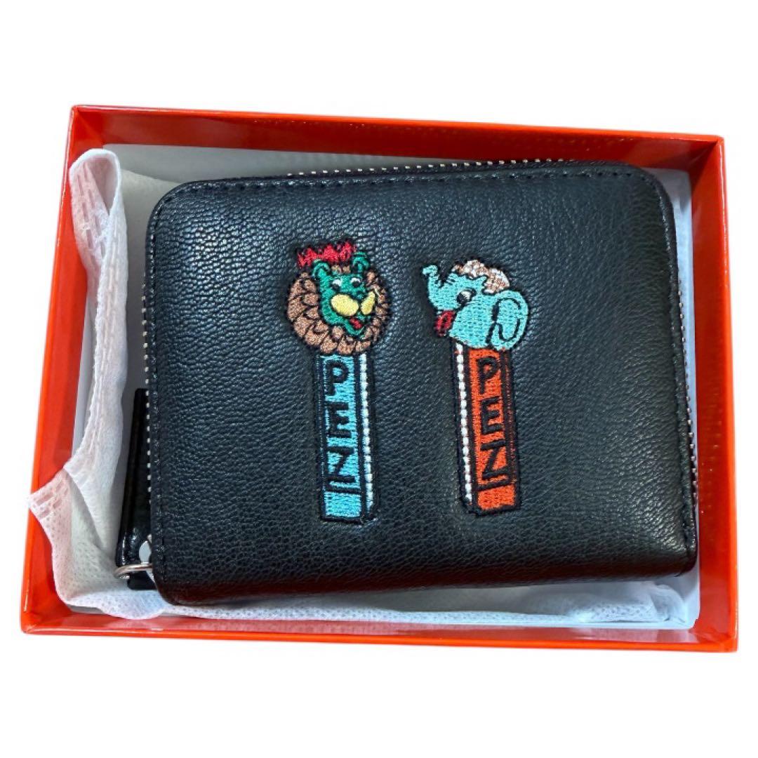 PEZ×ペルケ×ear コラボじゃばら折り財布　黒