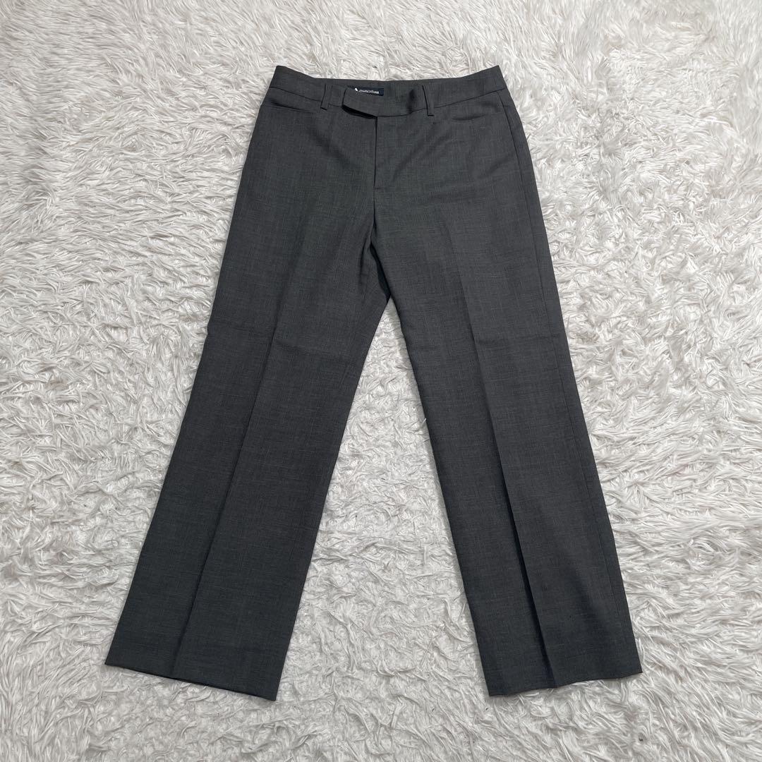 シルク混　アクアスキュータム　パンツスーツ　グレー　13 XL