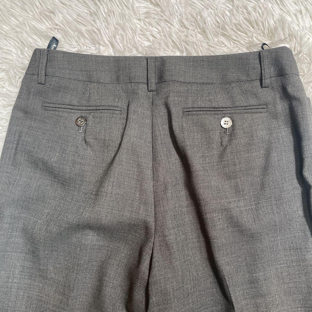 シルク混　アクアスキュータム　パンツスーツ　グレー　13 XL