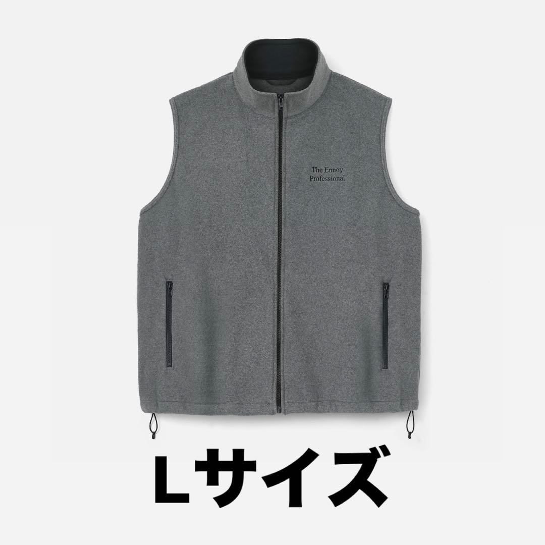 トップス ENNOY PROFESSIONAL FLEECE VEST (GRAY) L