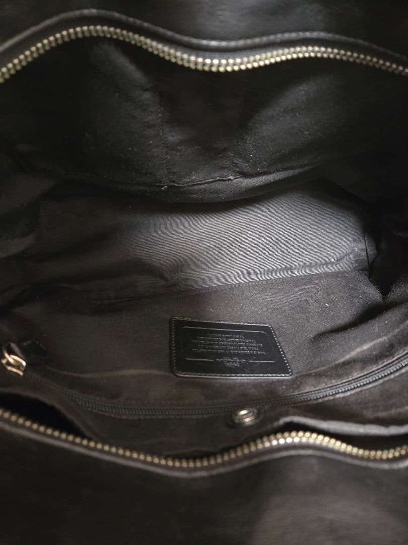 COACH コーチ メトロポリタン 大容量 トートバッグ 肩がけブラックA4可