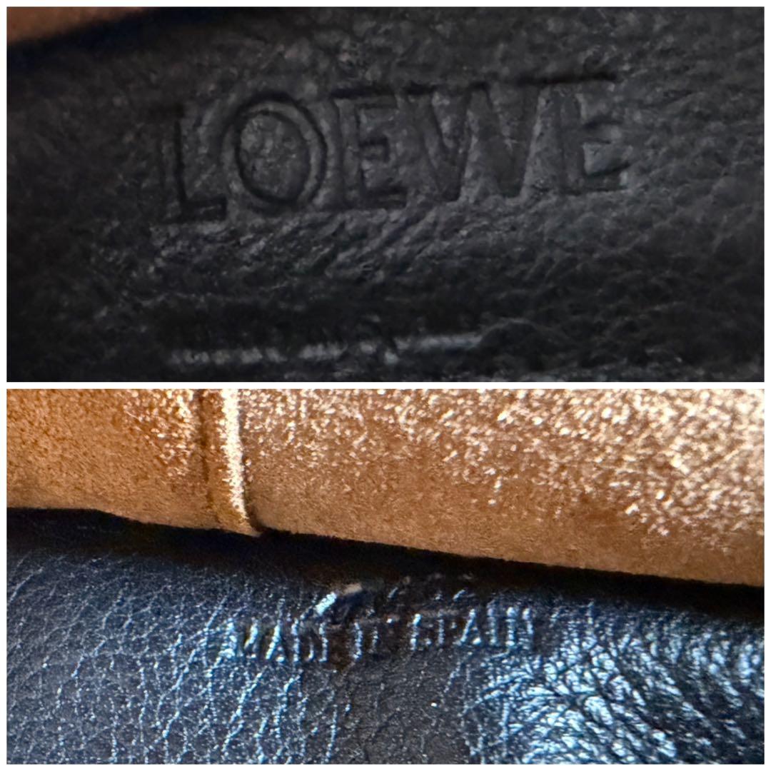 LOEWE アマソナ 28 ブラック ナパカーフレザー ハンドバッグ