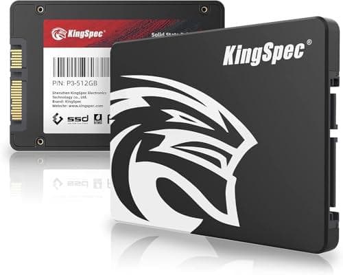 KingSpec SSD 512GB SATAIII 6Gb/s 2.5インチ内