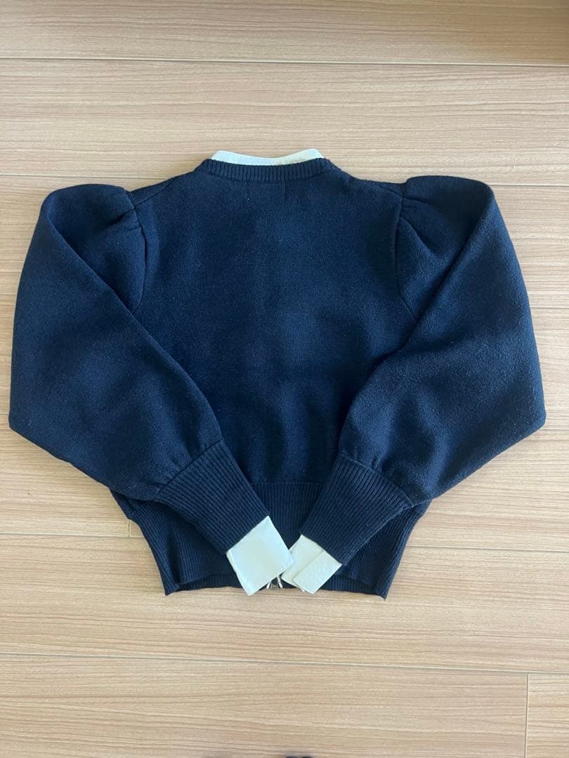 美品bibiy SUSIE SHIRT KNIT シャツニット 正規品ネイビー