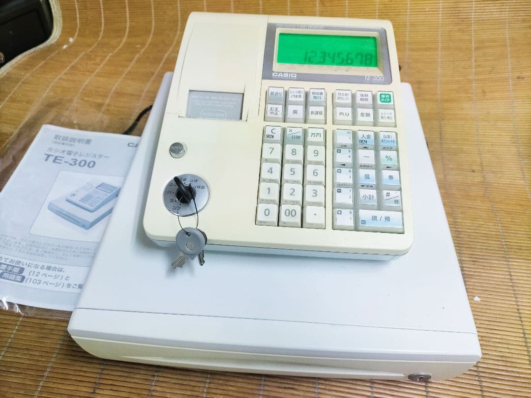 カシオレジスター　TE-300　フル設定無料　 送料無料人気機種　626261