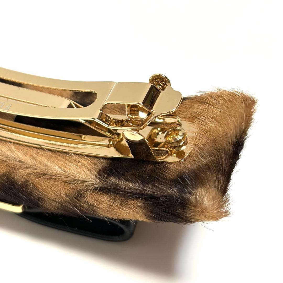 Ferragamo バレッタ ヴァラ レザー ポニーカーフ アクセサリー 美品