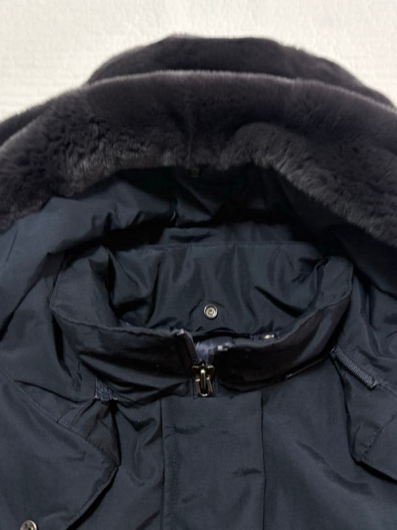 極美品⭐︎ ウールリッチ　ボウブリッジ　ファー　ダウンコート　XS ネイビー