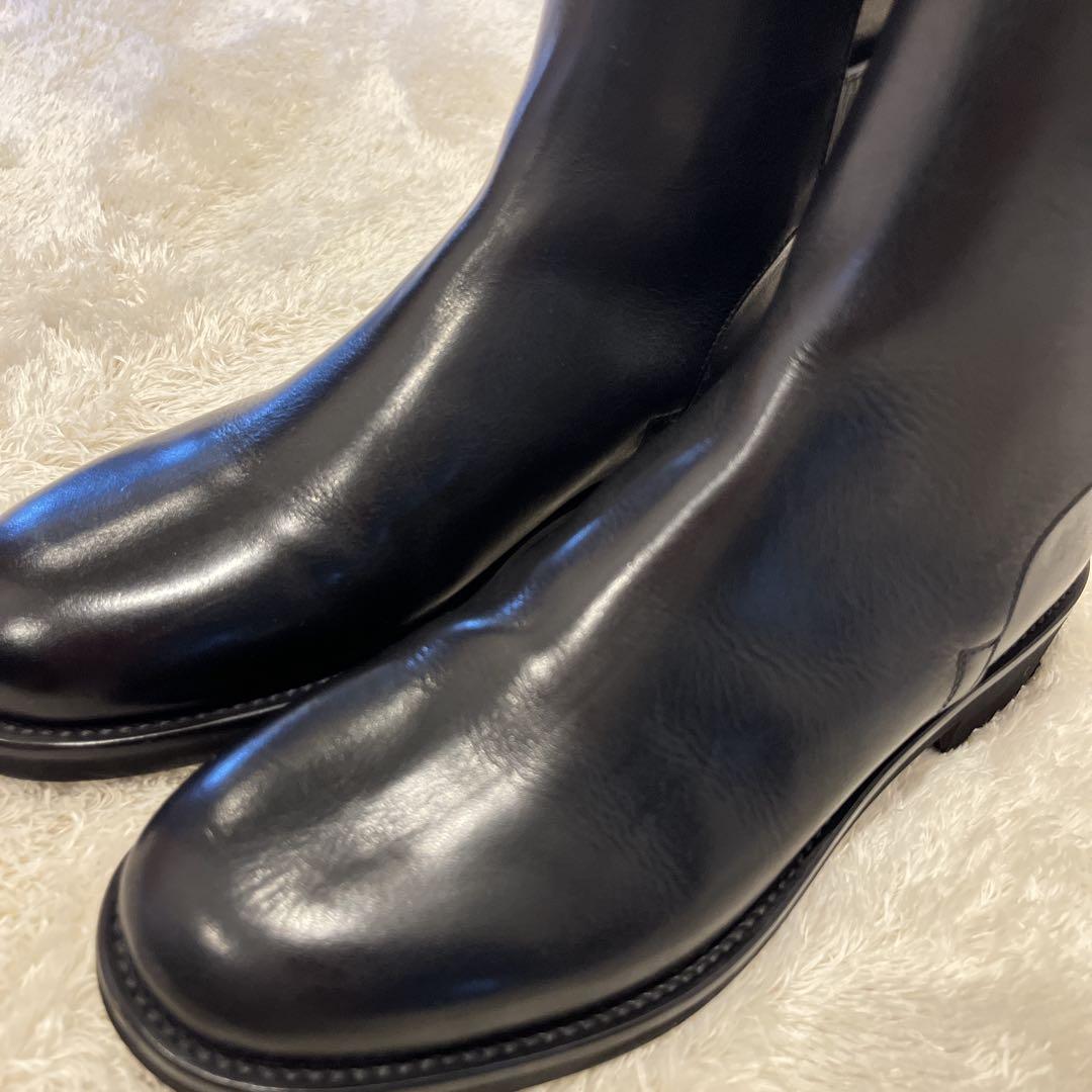 マーガレットハウエル　LEATHER STUD STRAP BOOT レザー