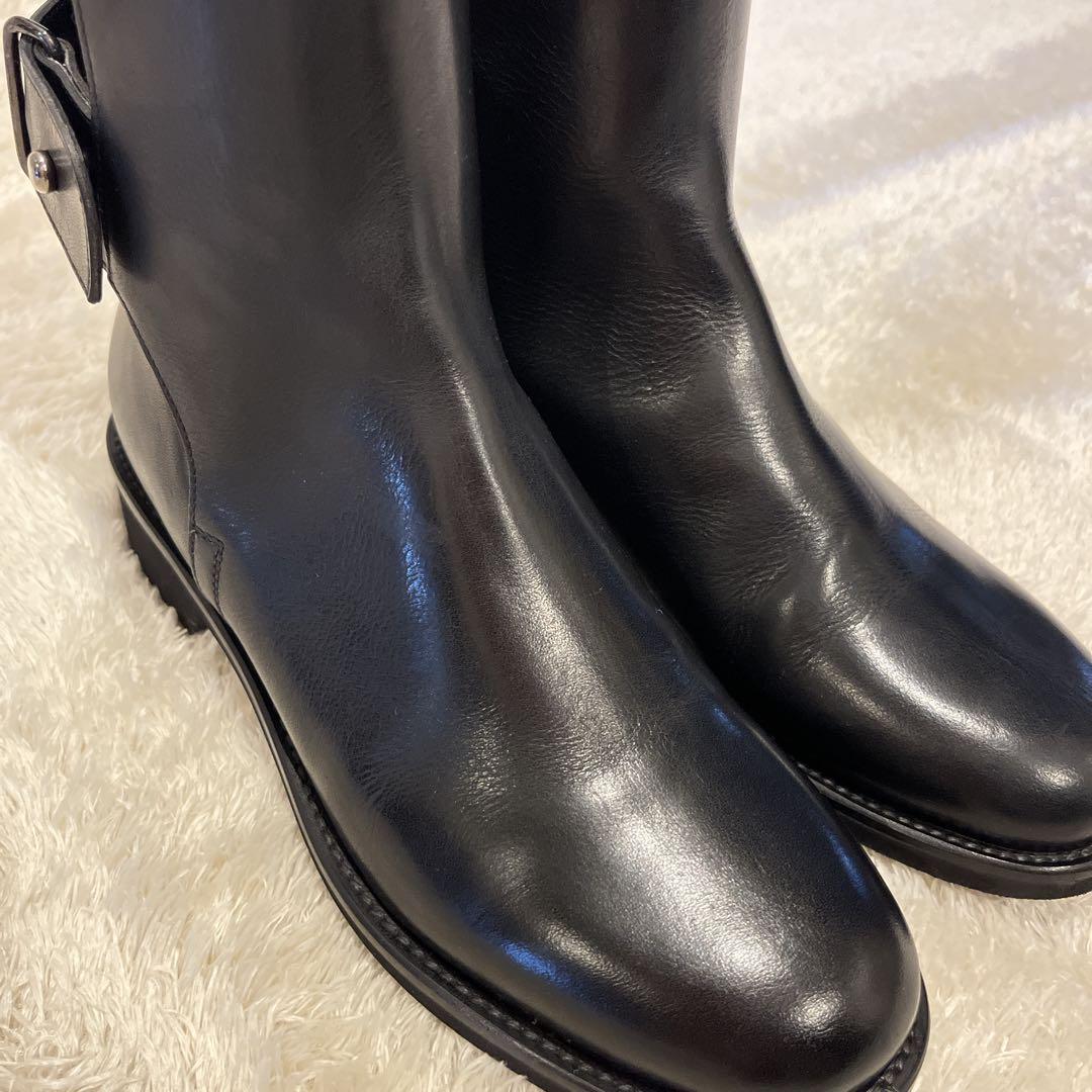 マーガレットハウエル　LEATHER STUD STRAP BOOT レザー