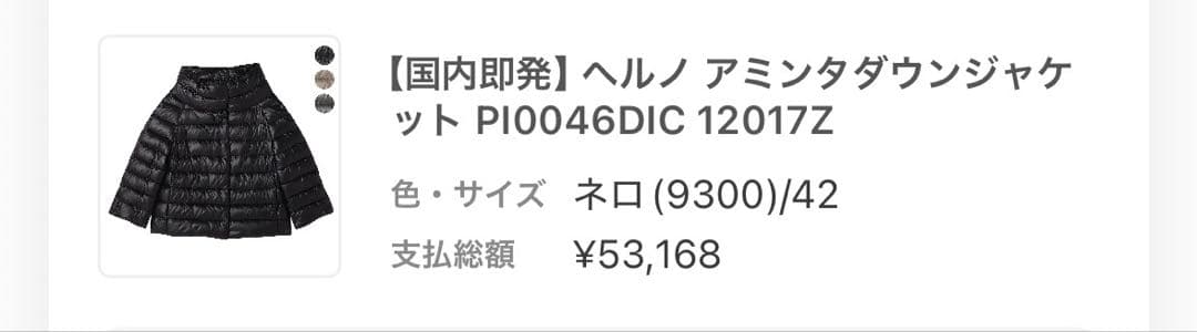 ヘルノダウンジャケット