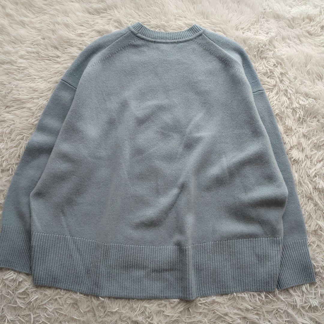 現行 カレンソロジー ウールカシミヤクルーネックニットプルオーバー 美品 F