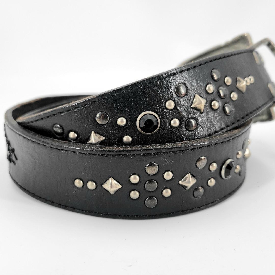 良品 TornadoMart トルネードマート ベルト ブラック スタッズ